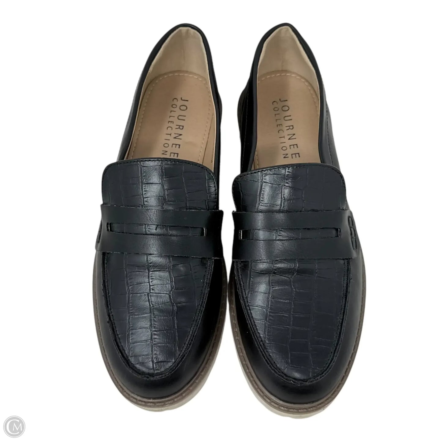 Kenly Penny Loafer By Journee In Black, Size: 9