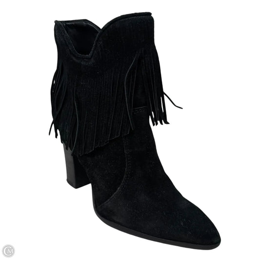 Felixxe Fringe Boots By Antonio Melani In Black, Size: 7.5