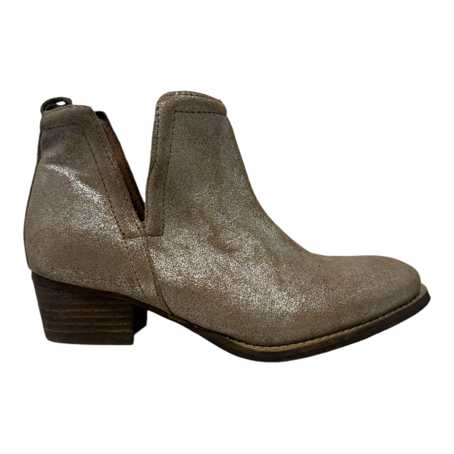 Skyler Cutout Ankle Booties By Diba True In Gold, Size: 6.5