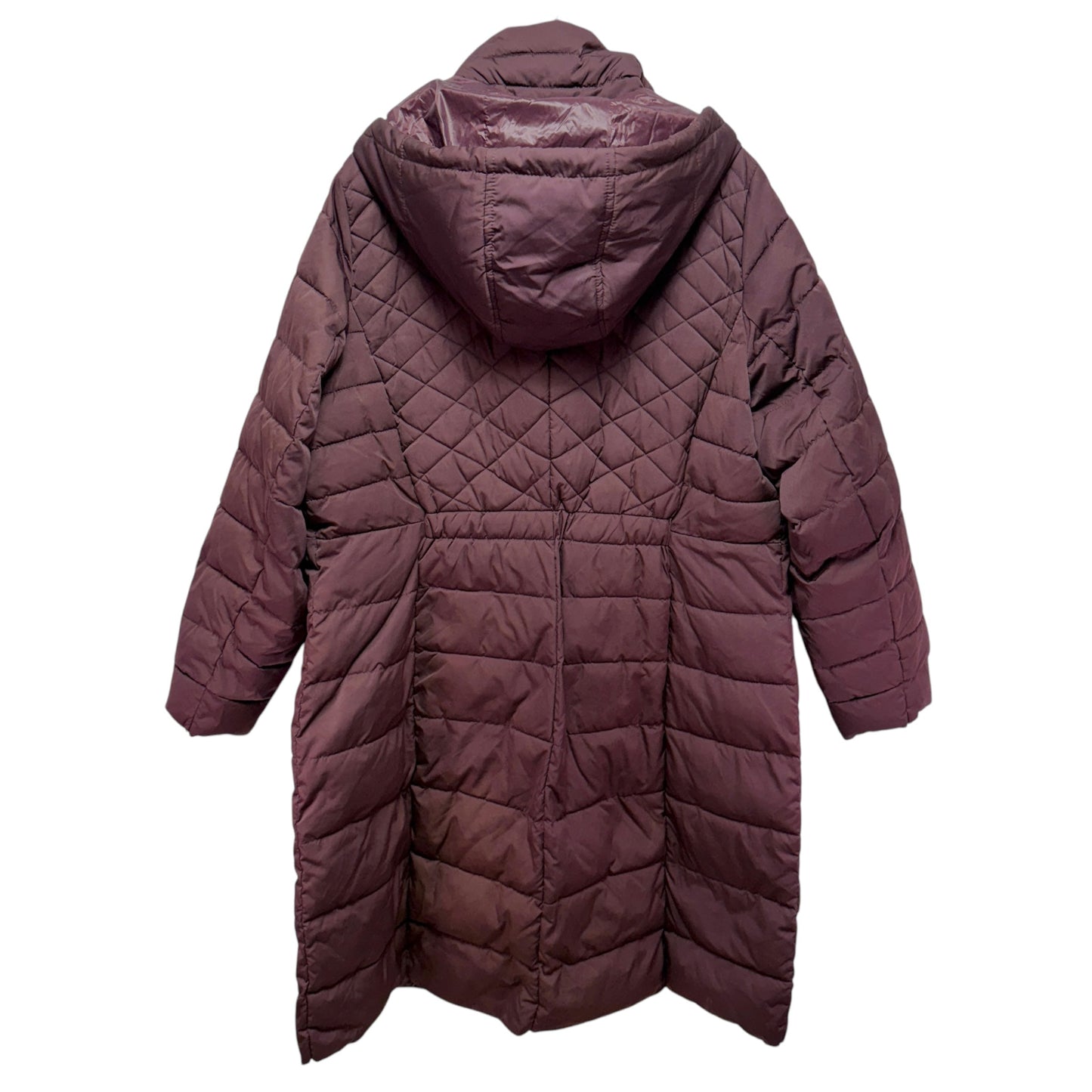 Maxi Puffer With Hood By Lane Bryant In Purple, Size: 20