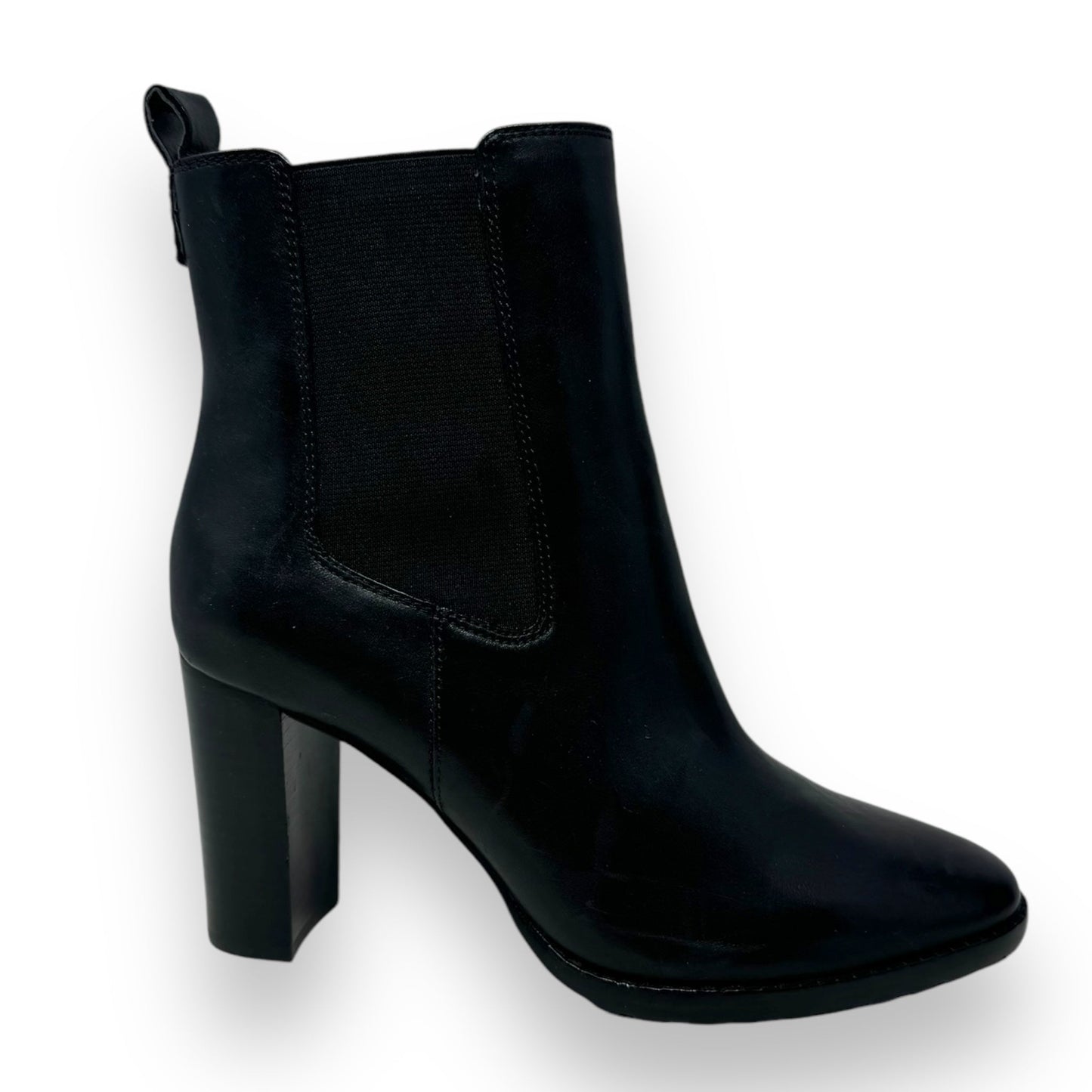 Mylah Leather Ankle Boots By Lauren By Ralph Lauren In Black, Size: 8