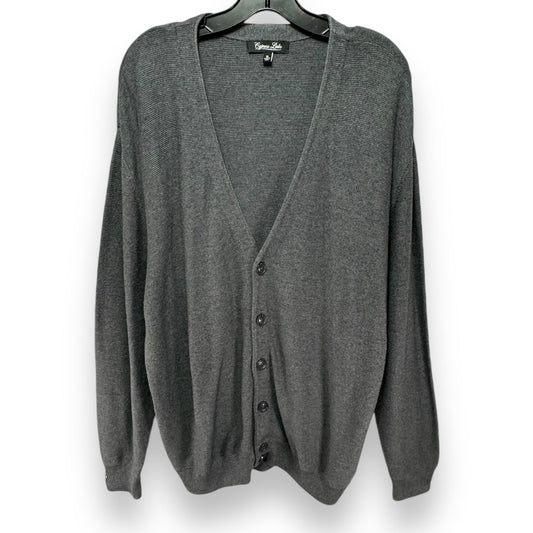 Sweater Cardigan By cypress links In Grey, Size: Xl