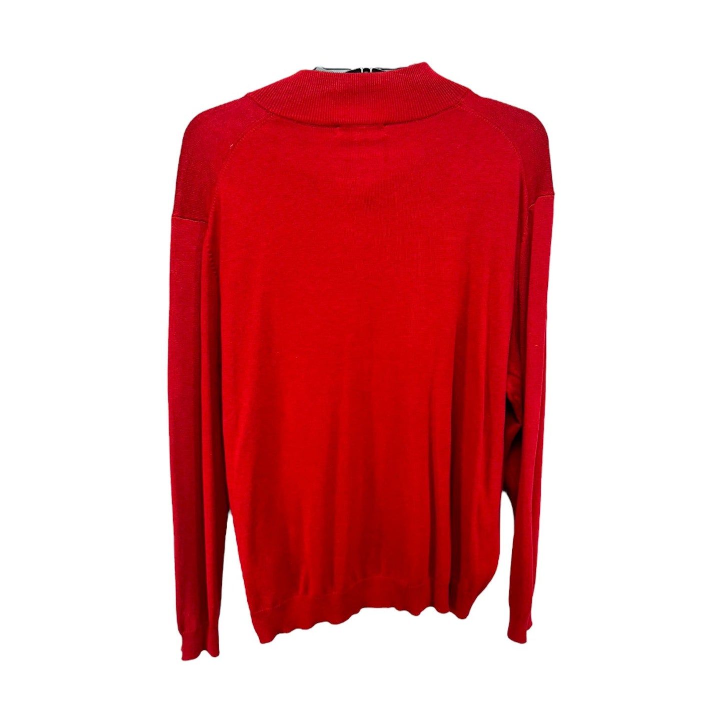 Men’s Quarter Zip Sweater By Roundtree & Yorke In Red, Size: Xl