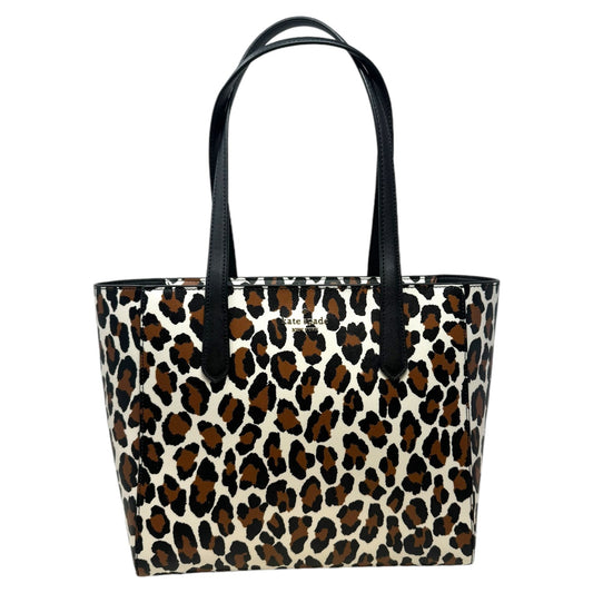 Staci Leopard Tote Handbag Designer By Kate Spade, Size: Large