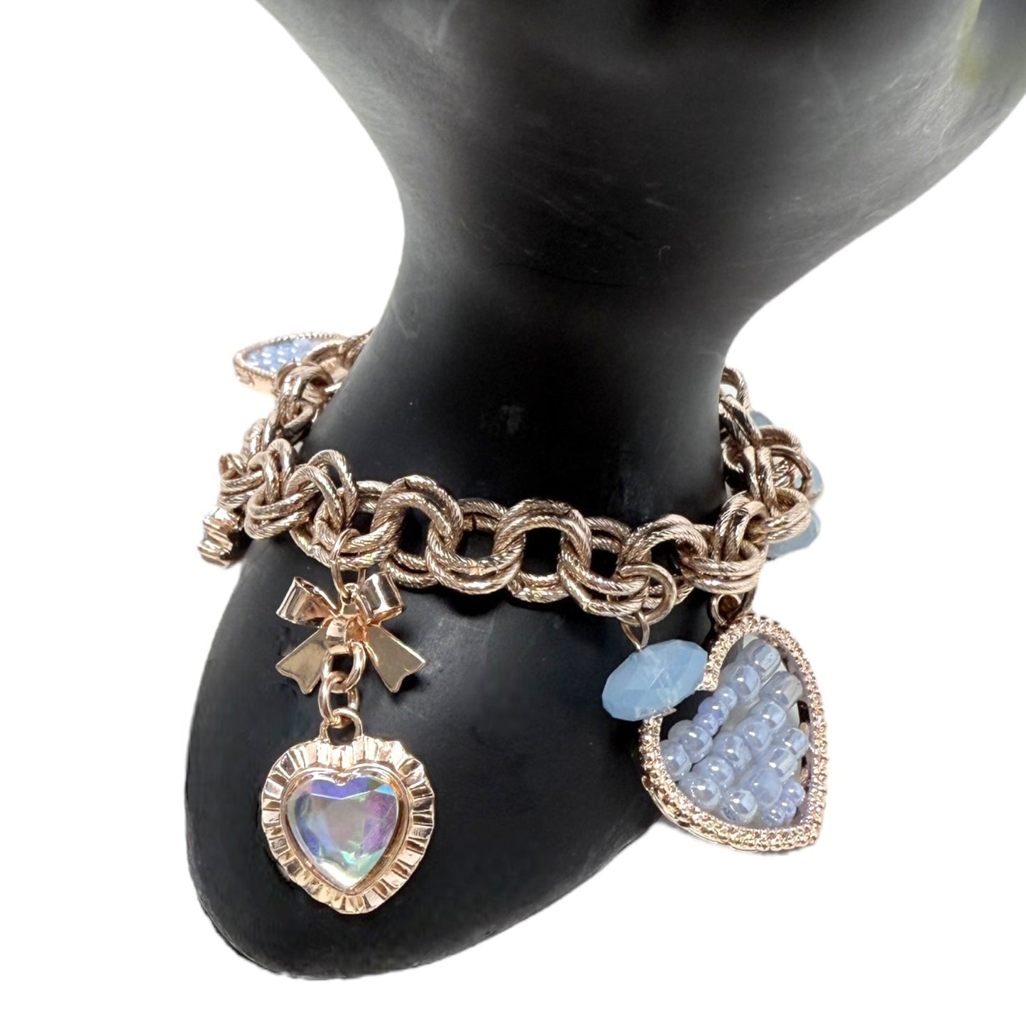 Heart Charm Bracelet By Betsey Johnson