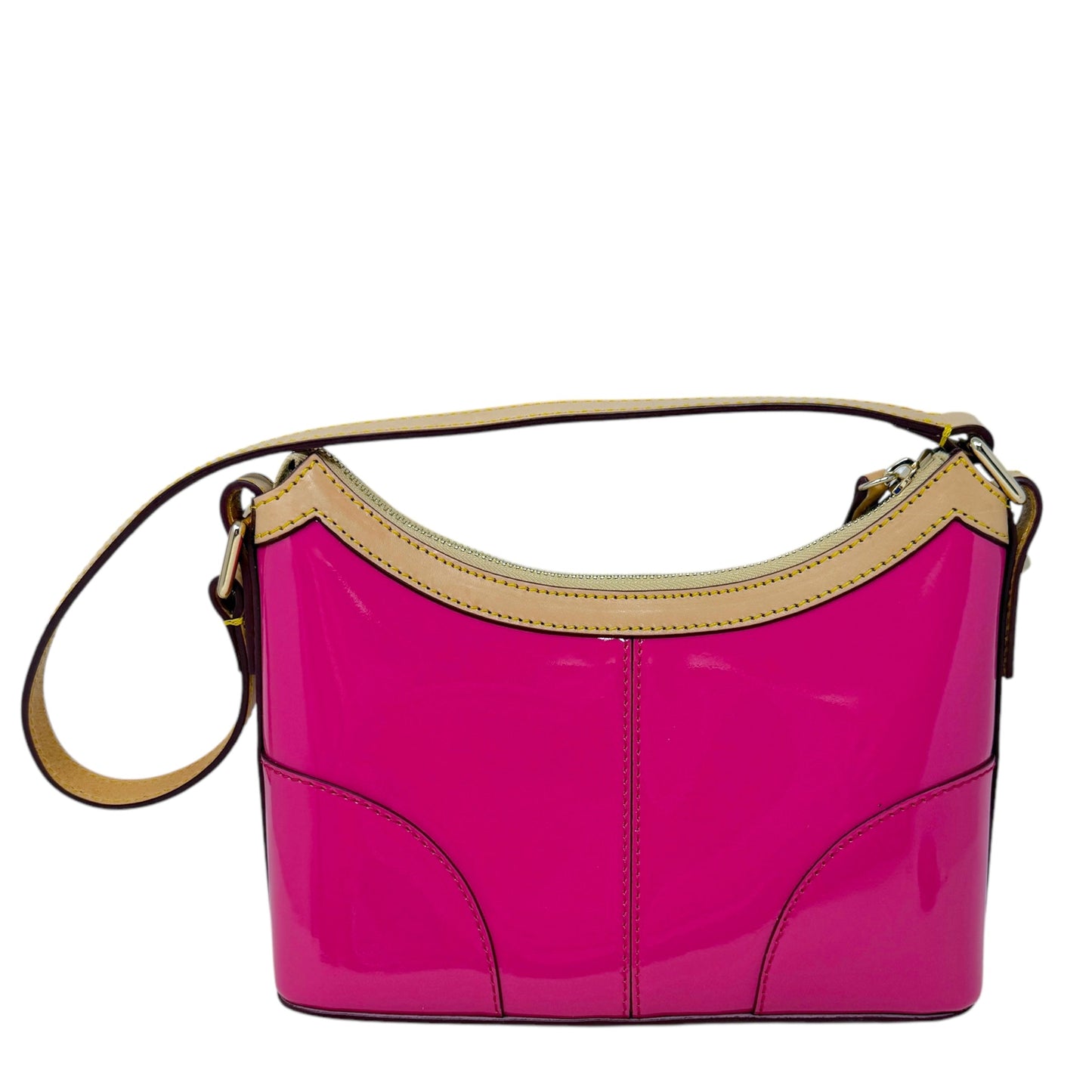 Patent Leather Baguette Designer By Dooney And Bourke In Fuchsia