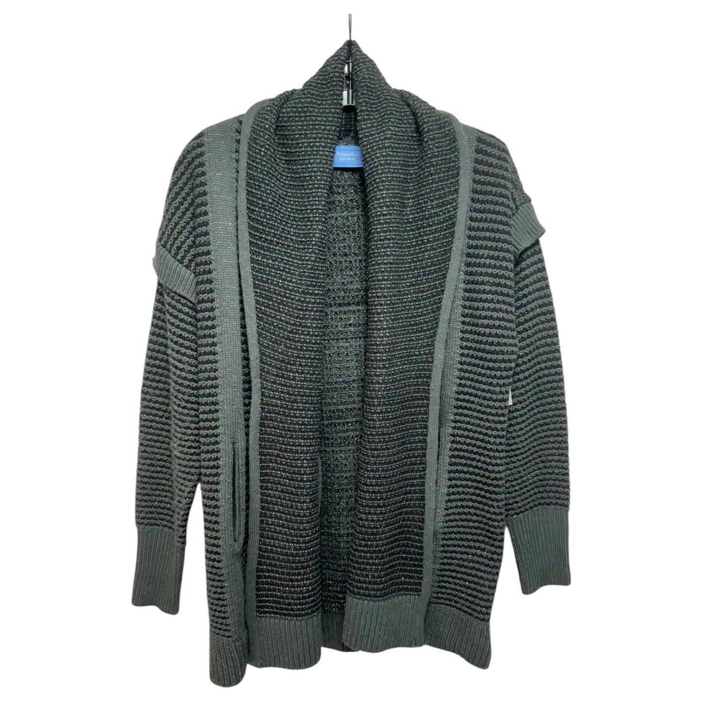 Sweater Cardigan By Simply Vera In Grey, Size: Xs