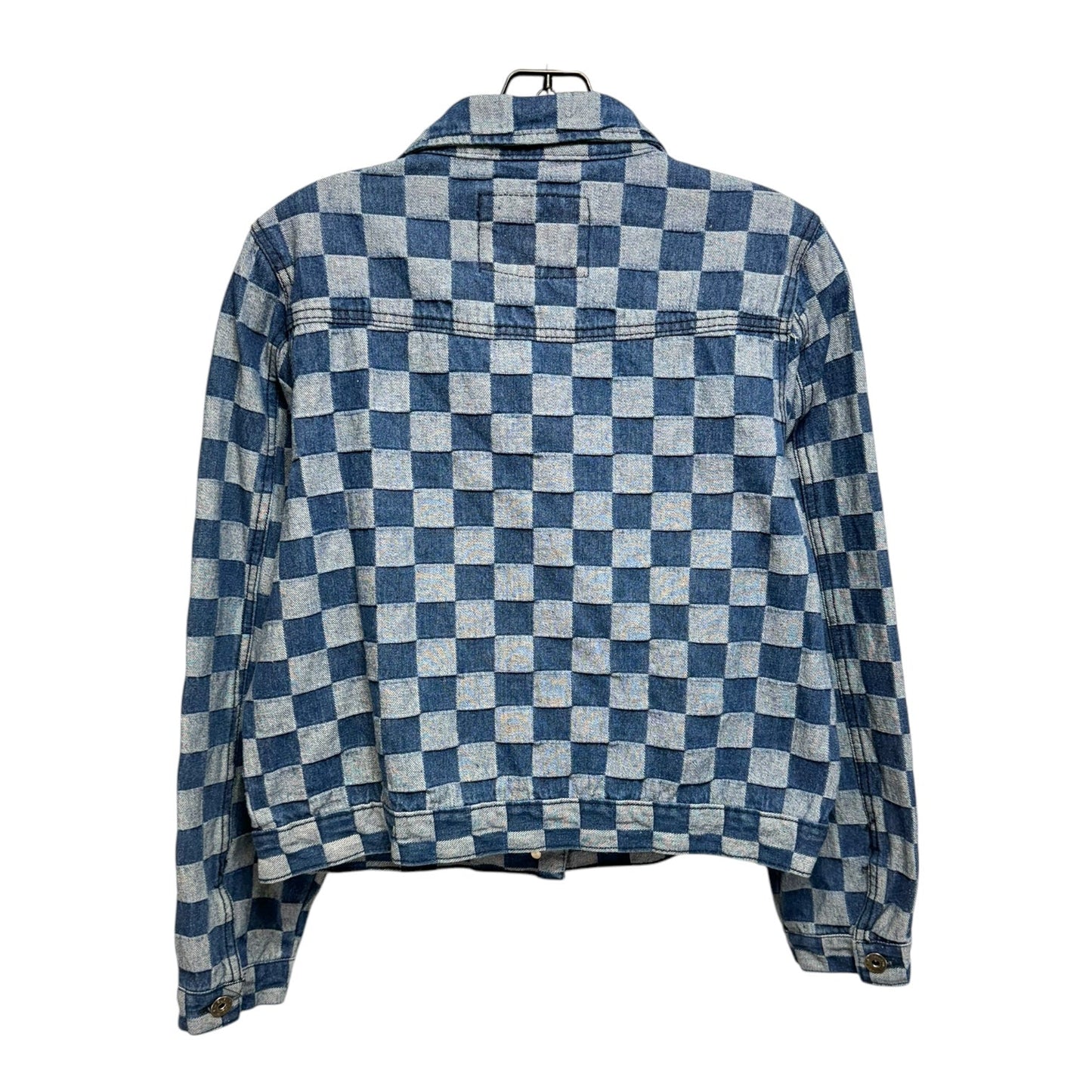 Jacket Denim By The Style Between Us In Checkered Pattern, Size: L