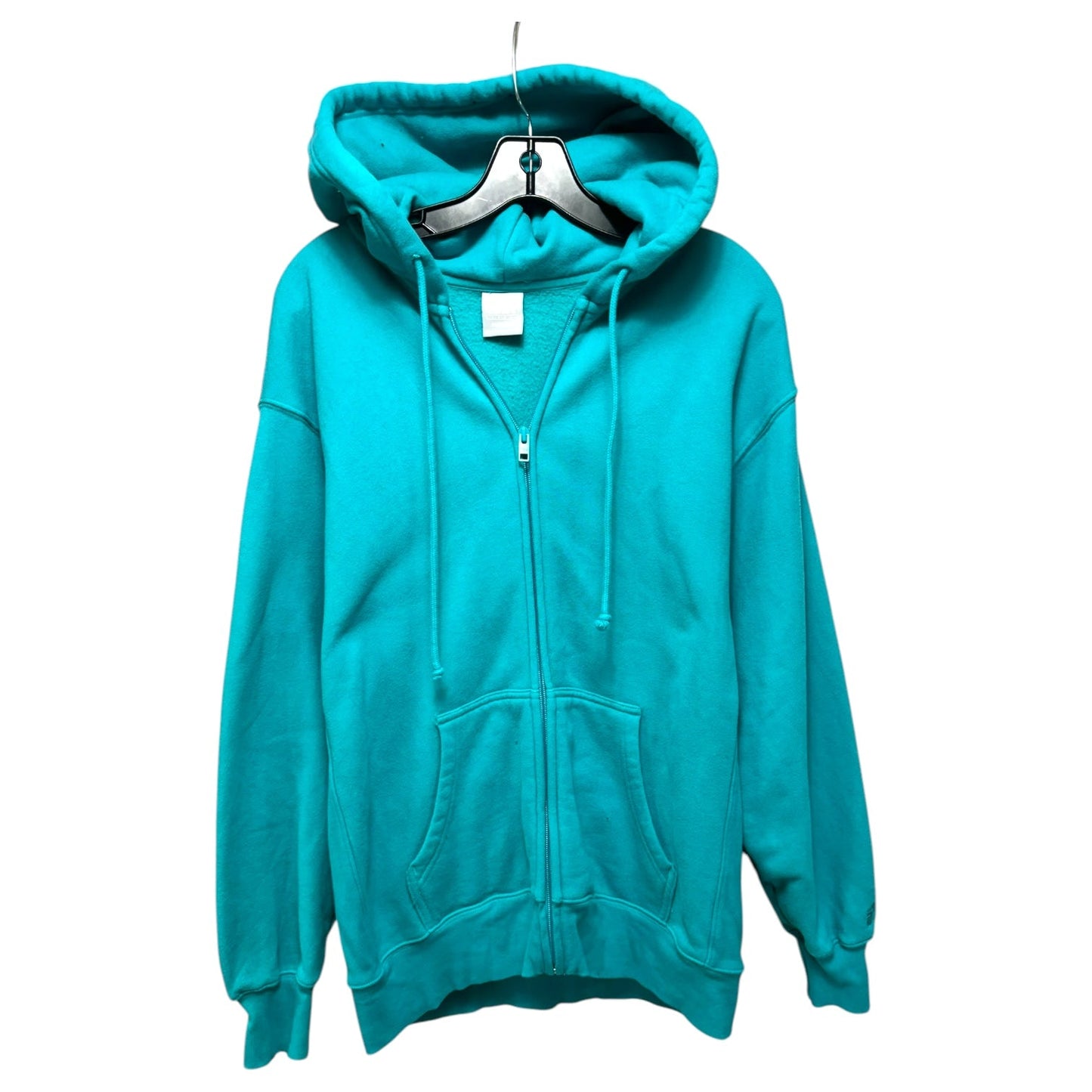 Cozy Fleece Boyfriend Sweatshirt Hoodie By Tna In Teal, Size: S