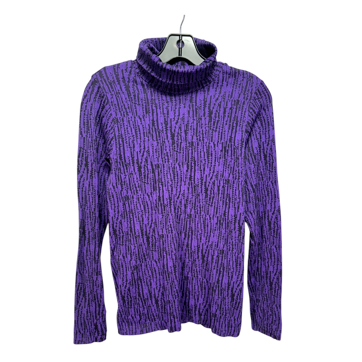 Turtleneck Athletic Top Long Sleeve By Athleta In Purple, Size: S