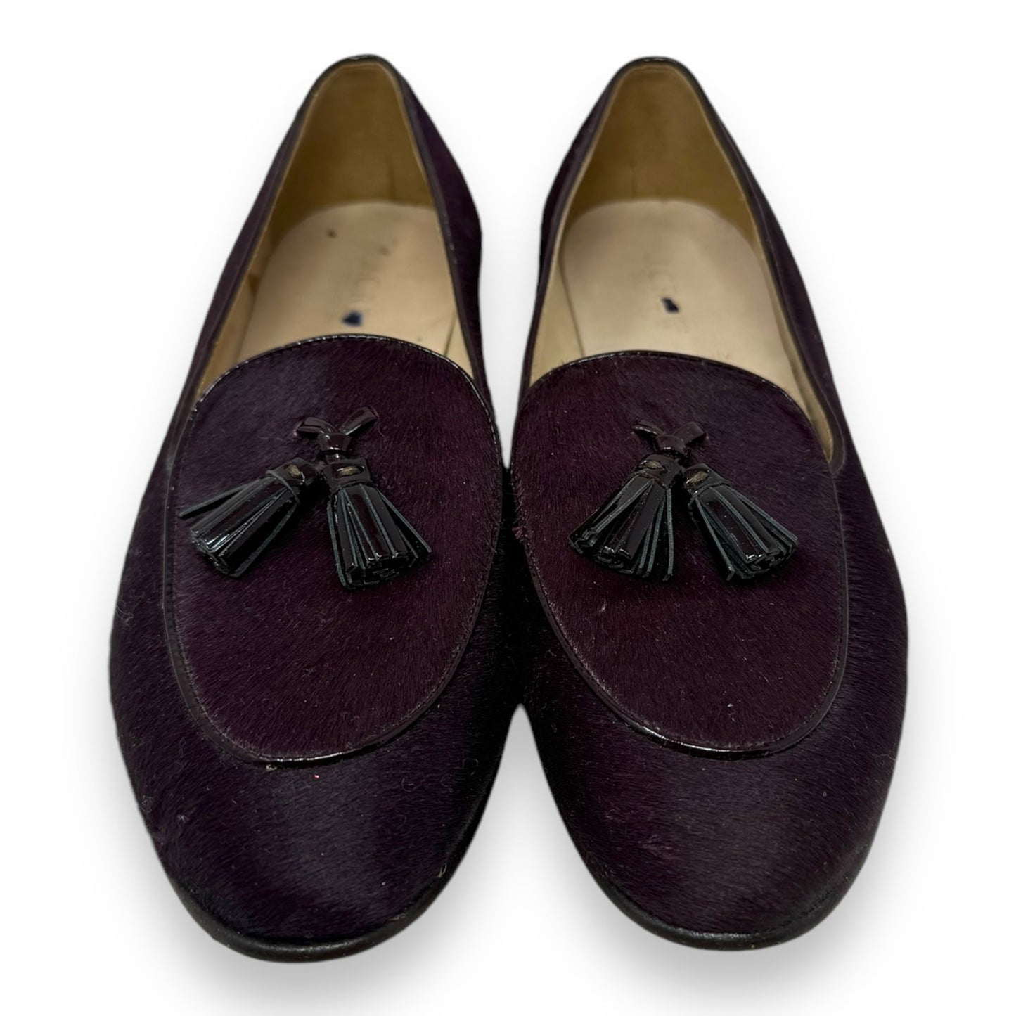 Suede Tassel Loafers Shoes Flats By J. Crew In Purple, Size: 6