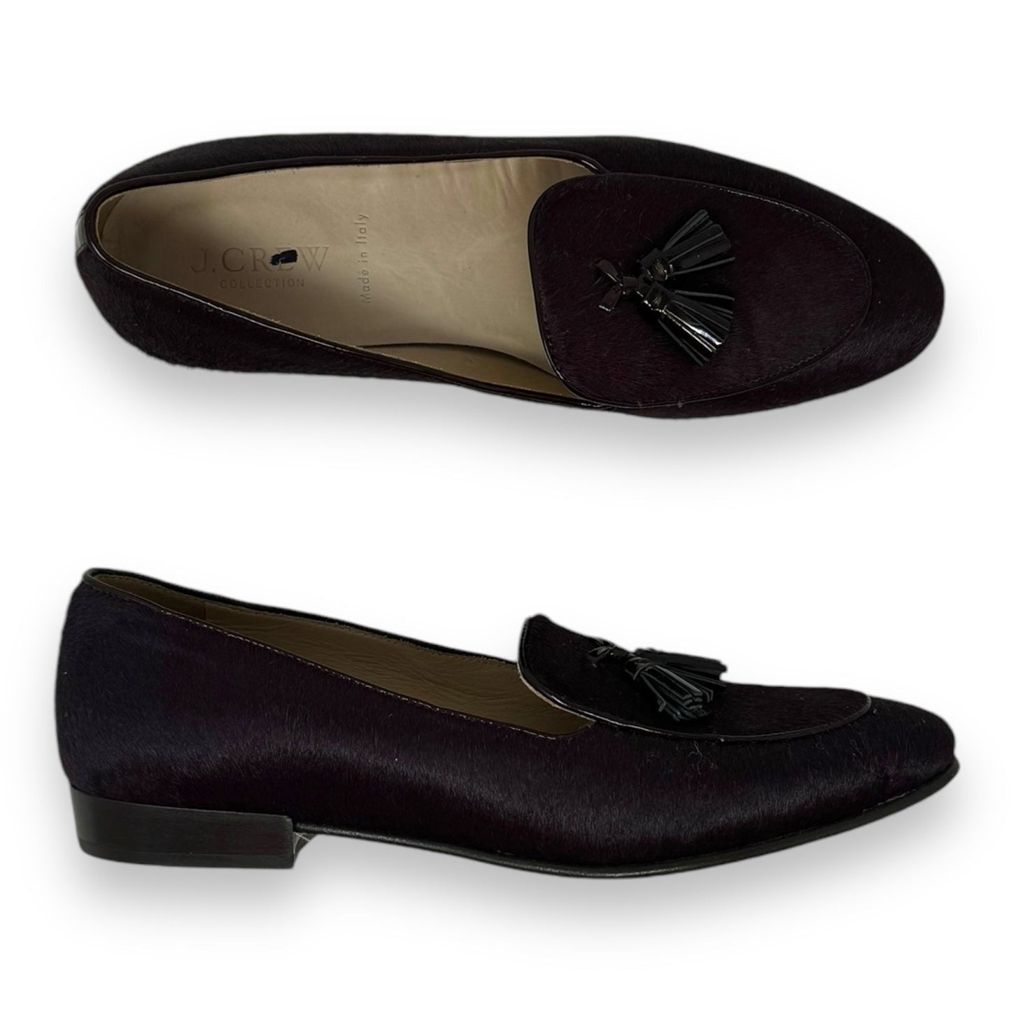 Suede Tassel Loafers Shoes Flats By J. Crew In Purple, Size: 6