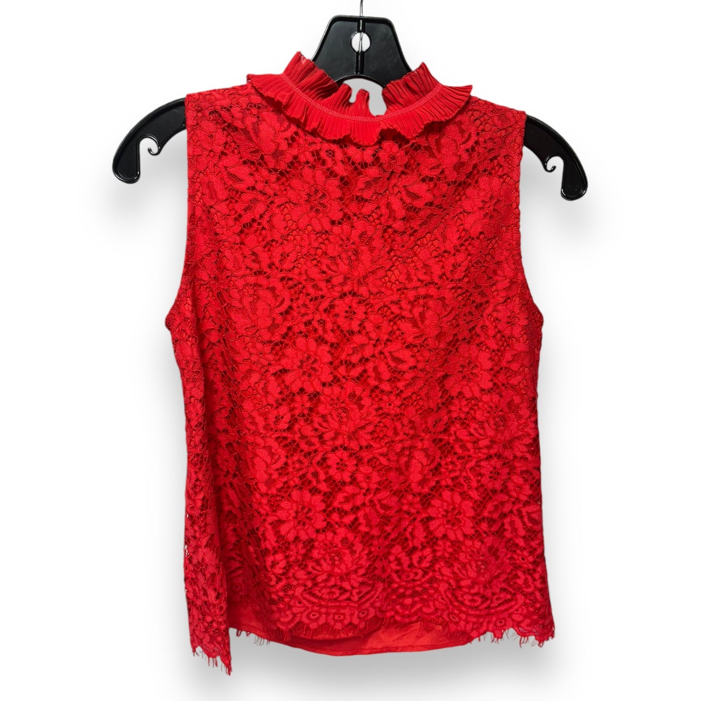 Top Sleeveless By J. Crew In Red, Size: Sp