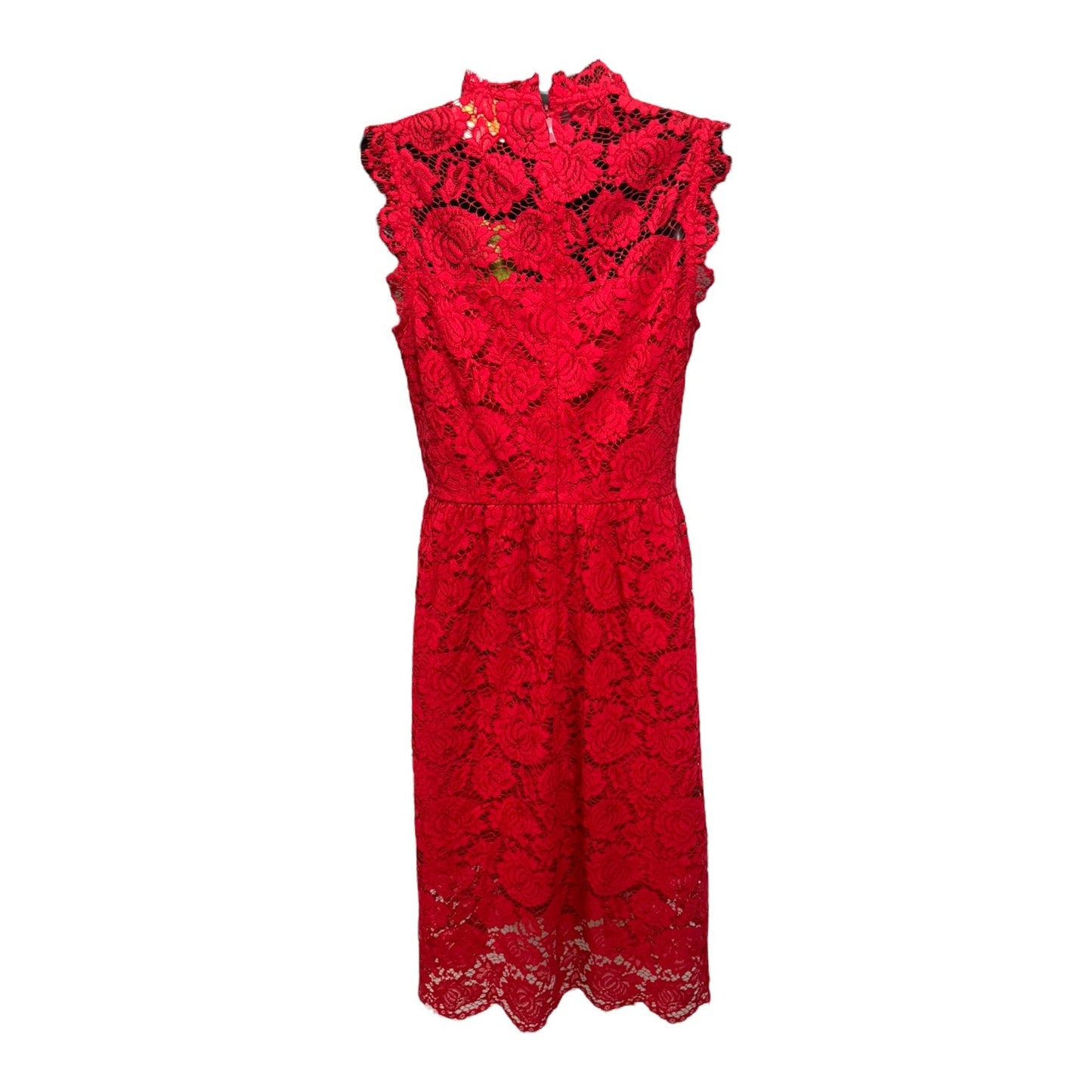 Poppy Lace Midi Dress in Ooh La La Designer By Kate Spade In Red, Size: 2