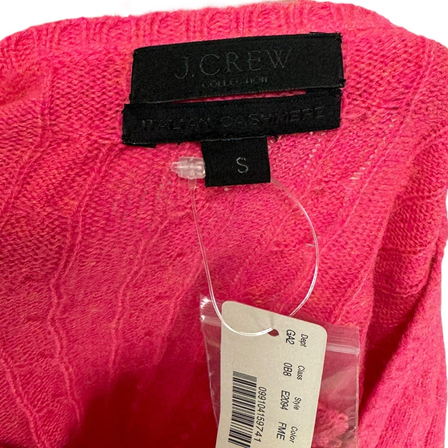 Cashmere Cable Knit Pullover Sweater By J. Crew Collection In Pink, Size: S