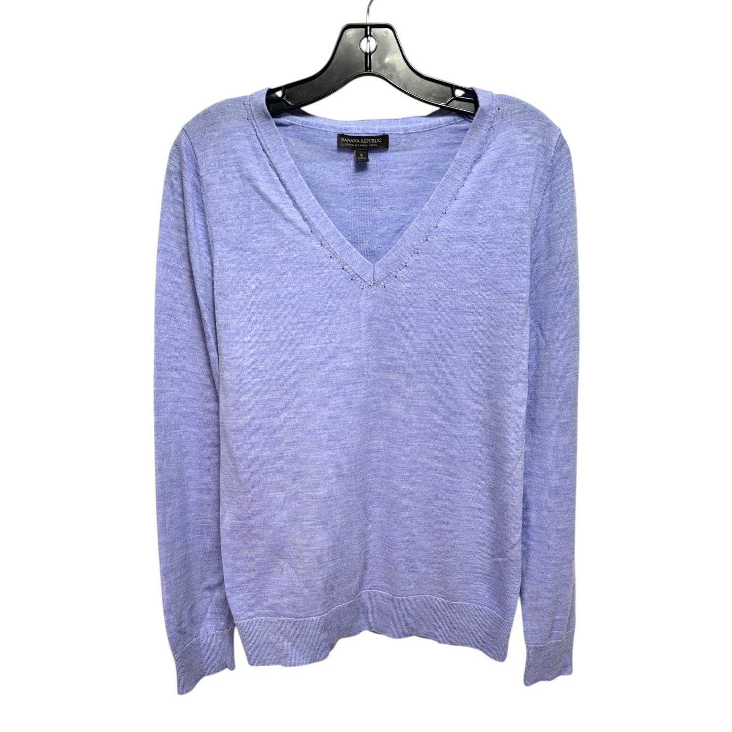 Merino Wool Sweater By Banana Republic In Blue, Size: S