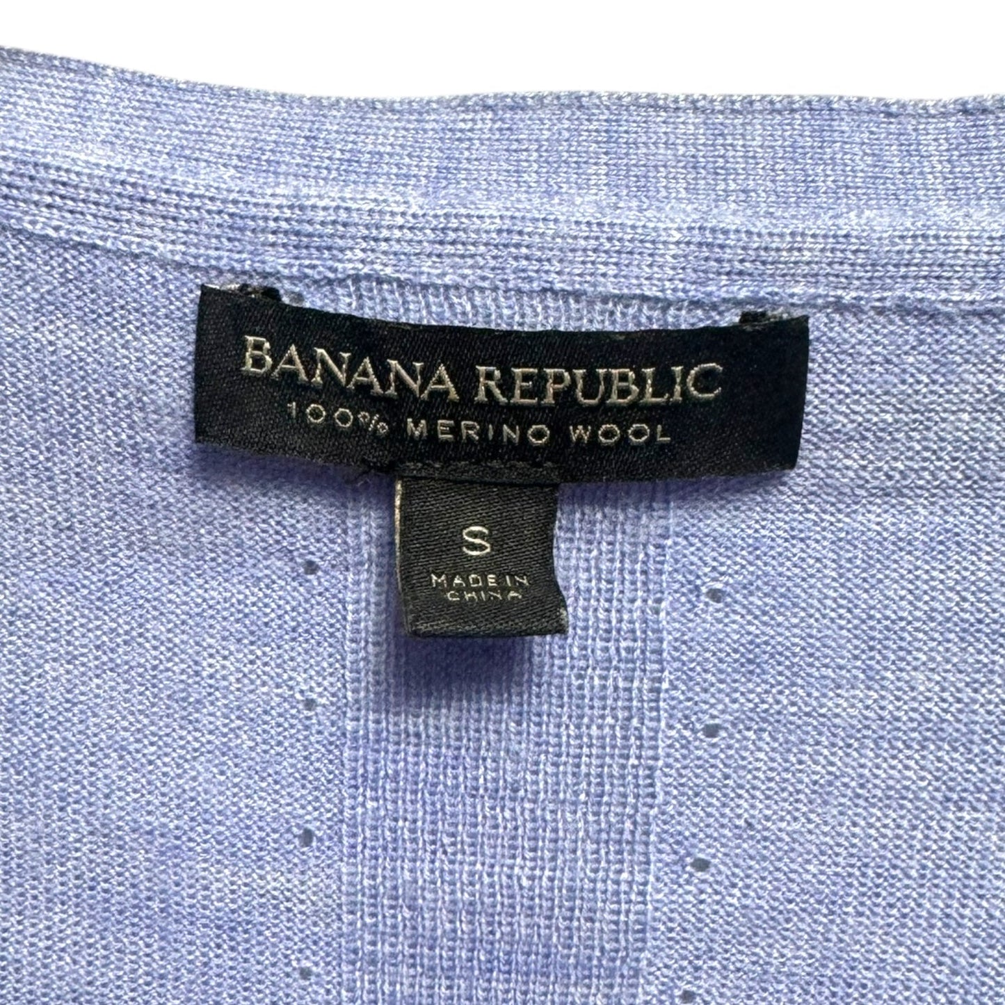 Merino Wool Sweater By Banana Republic In Blue, Size: S