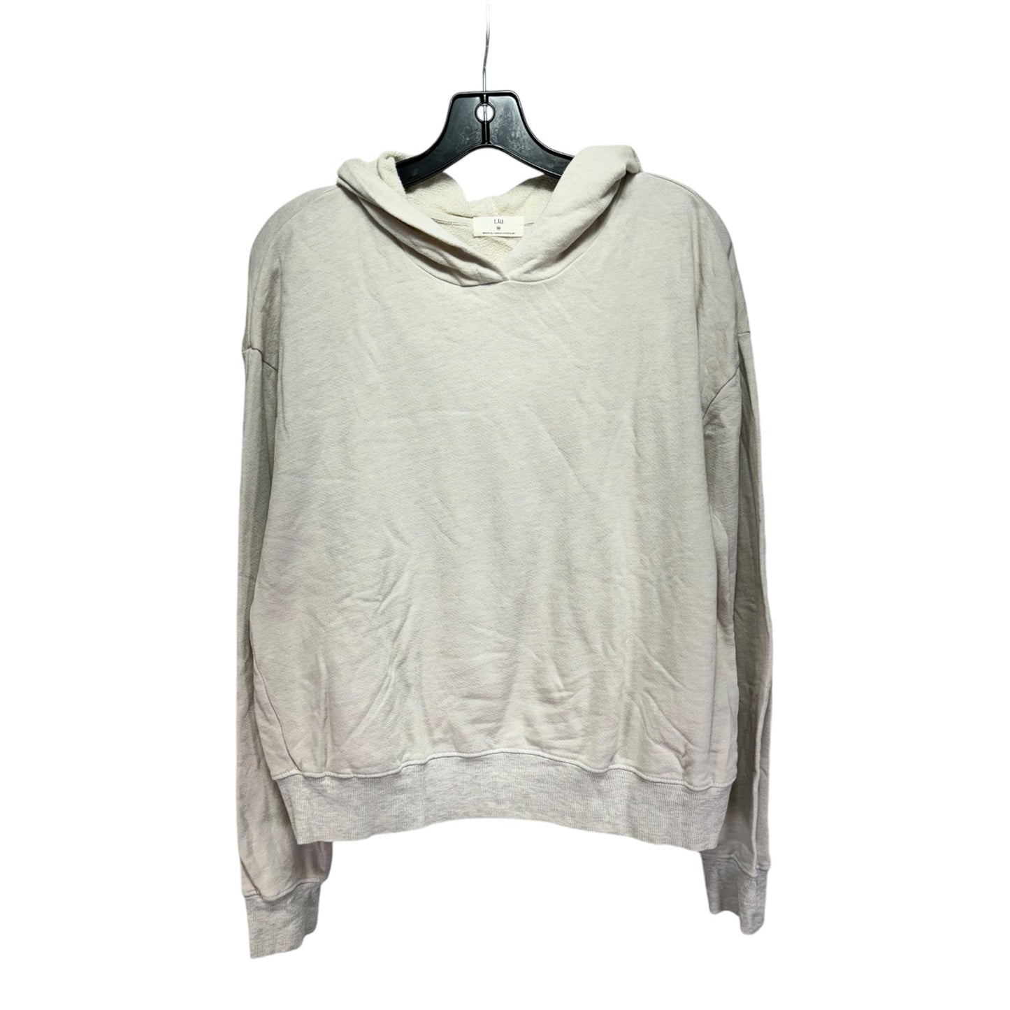 Sweatshirt Hoodie By T.la In Cream, Size: M