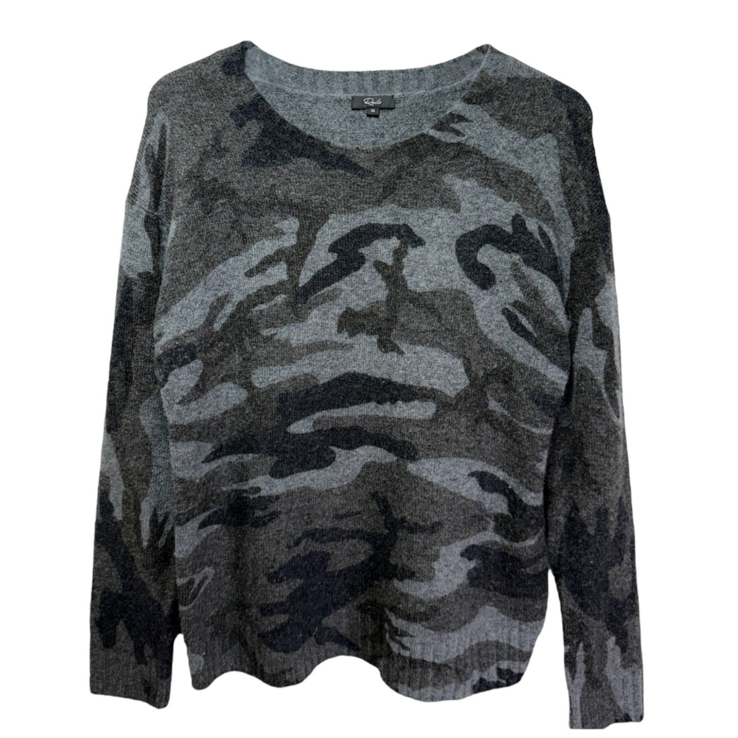 Louie Sweater By Rails In Charcoal Camo Print, Size: XS