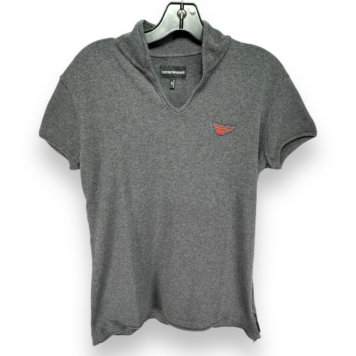 Top Short Sleeve By Emporio Armani In Grey, Size: Xl