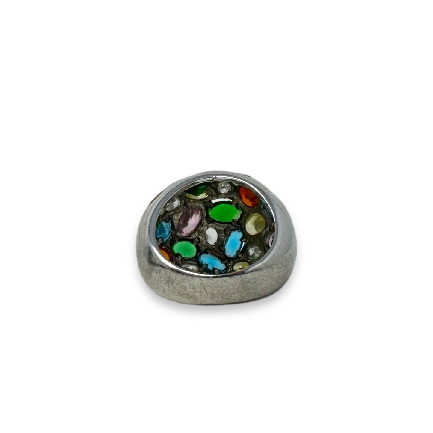 Multi Gemstone & Sterling Silver Ring By Unbranded, Size: 7