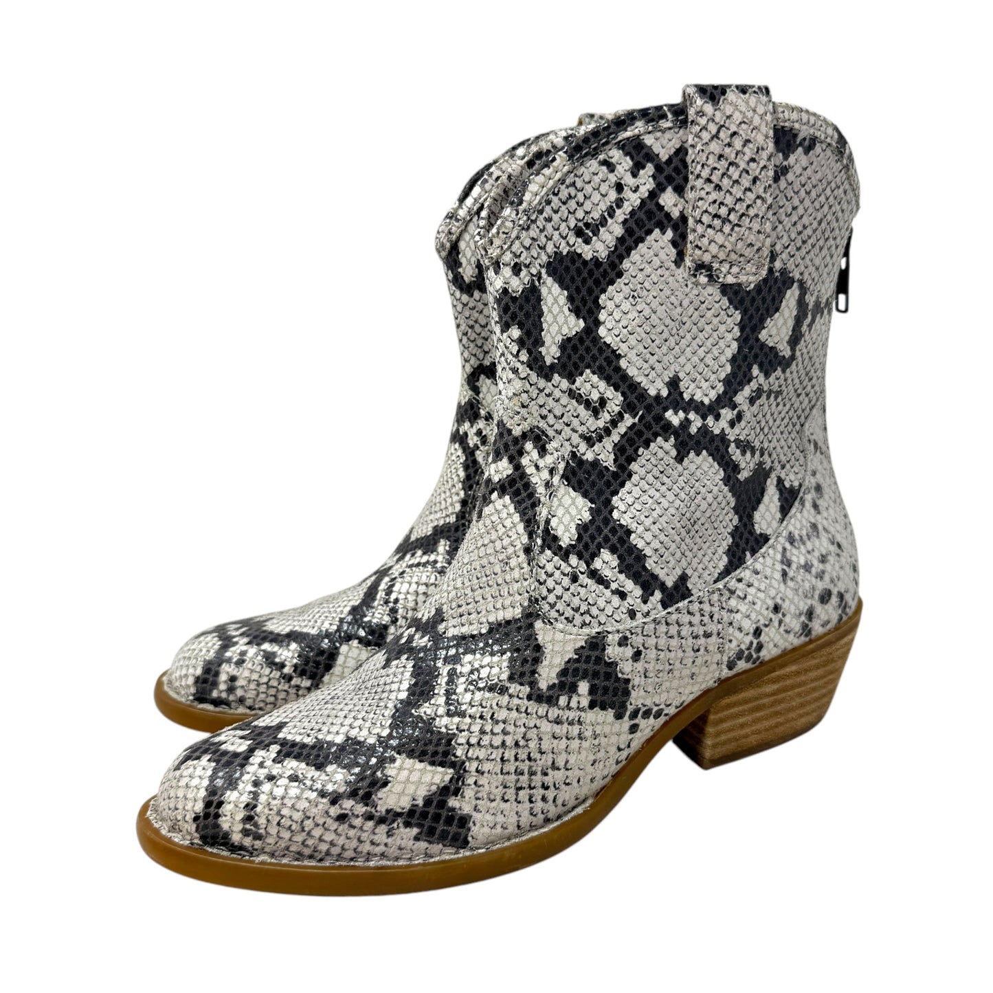 Wynd Western Boots By Born In Snakeskin Print, Size: 7