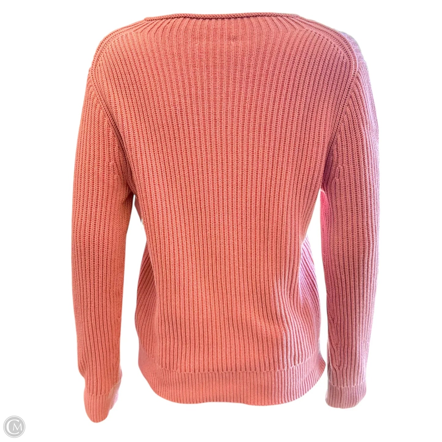 Garment-Washed Crewneck Sweater By J. Crew In Peach, Size: S