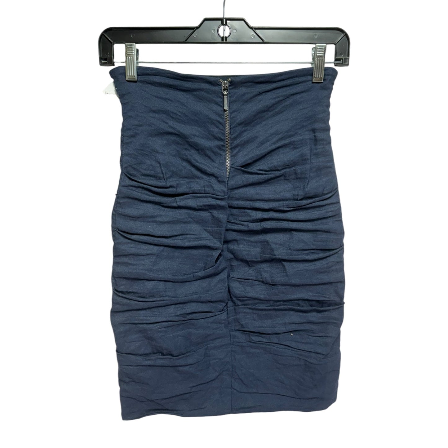 Scrunch Skirt Mini & Short By Nicole Miller In Navy, Size: 2