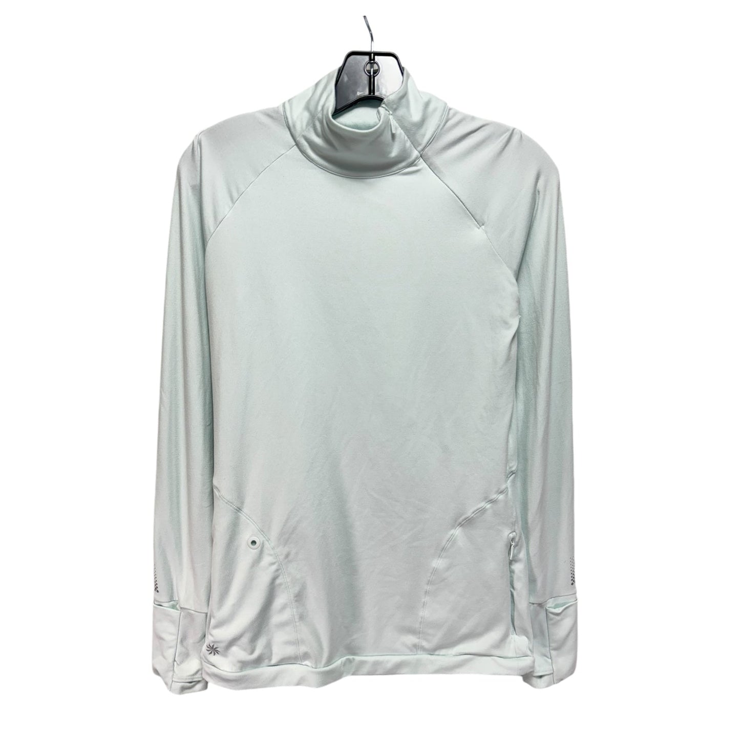 Athletic Top Long Sleeve Collar By Athleta In Green, Size: Xs