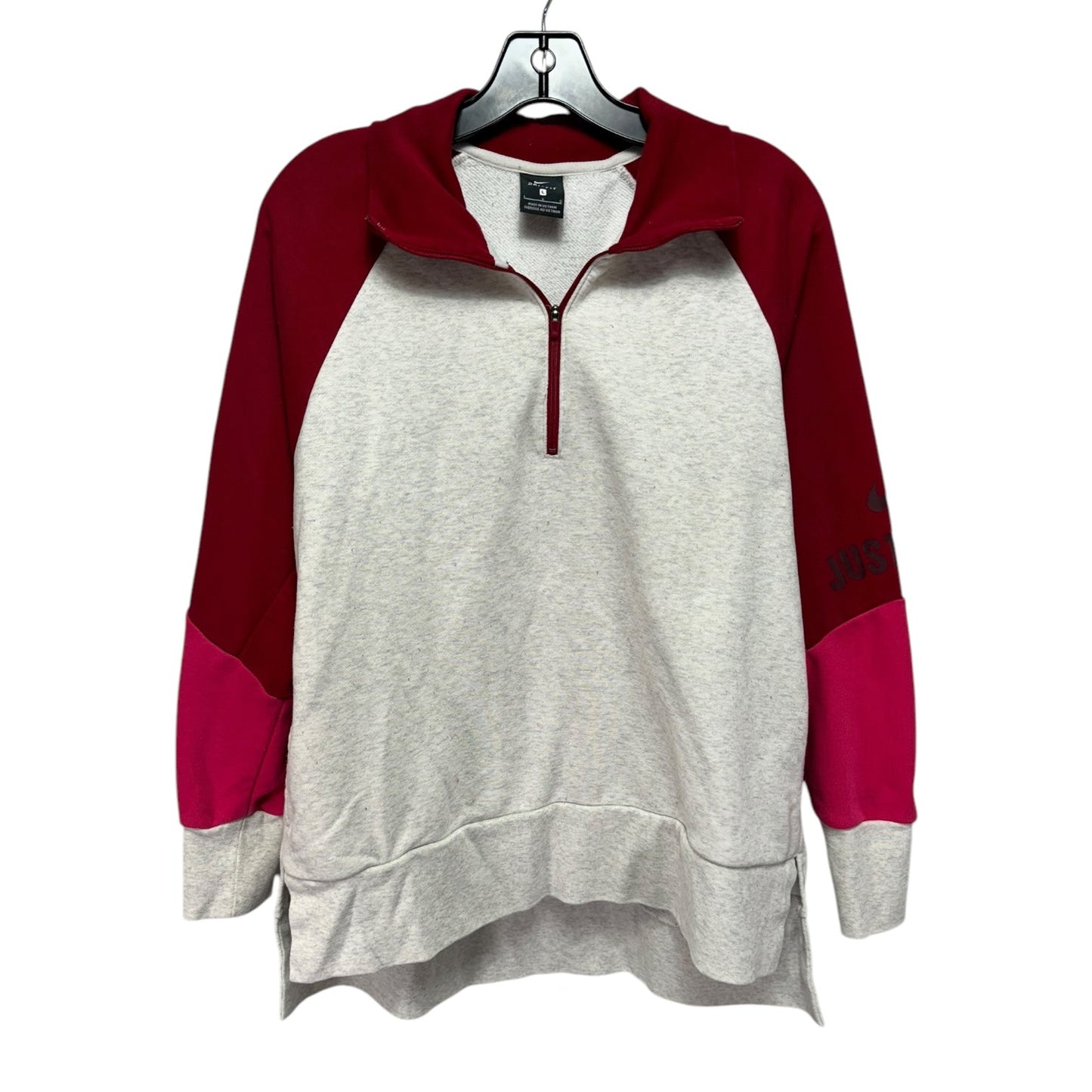 Athletic Sweatshirt Crewneck By Nike Apparel In Red, Size: L