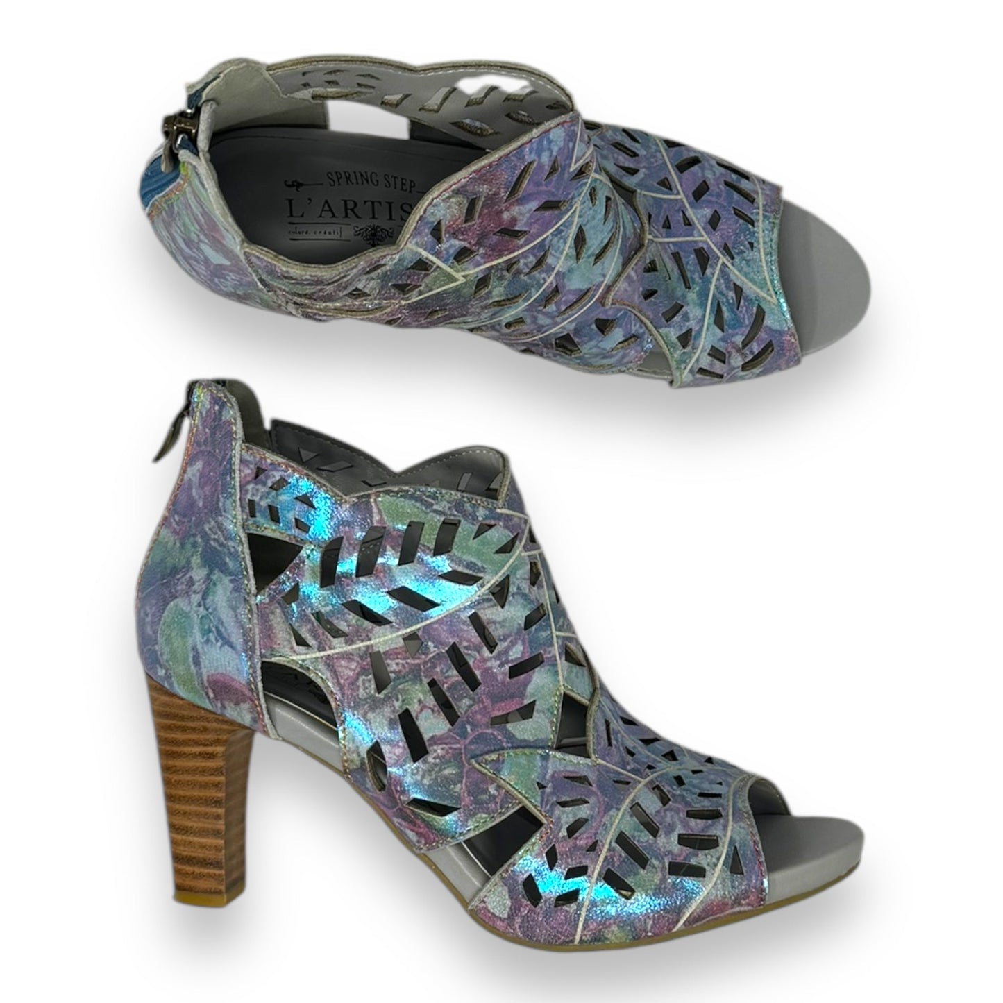 Shoes Heels Block By Spring Step In Multi-colored, Size: 8.5