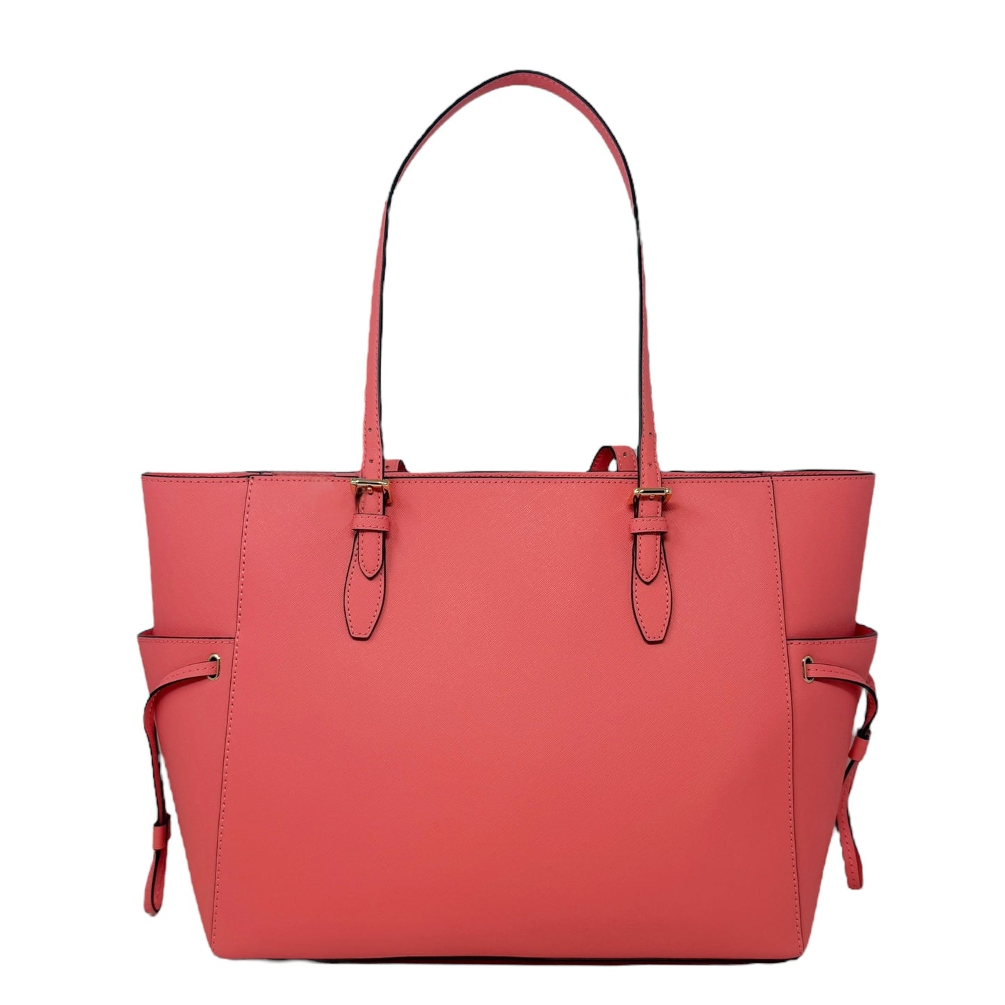 Gilly Large Saffiano Leather Tote Bag By Michael By Michael Kors In Pink Grapefruit, Size: Large