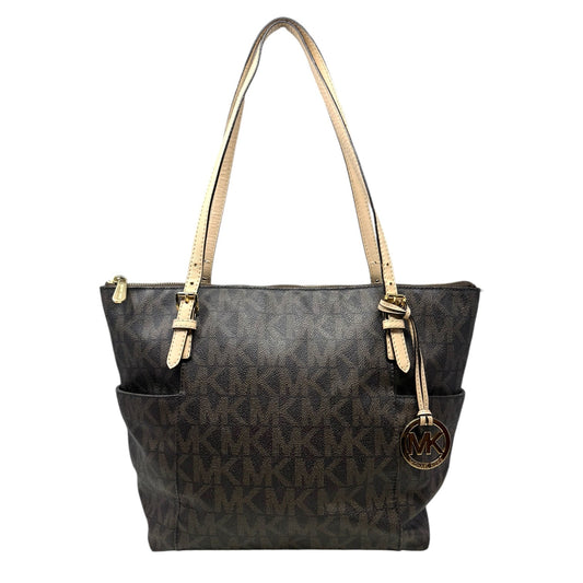 East West Monogram Jet Set Tote Designer By Michael Kors, Size: Medium