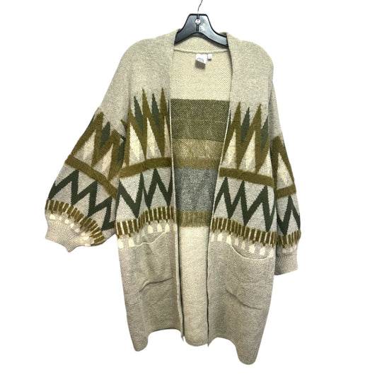 Sweater Cardigan By Fashion Apparel In Green, Size: M