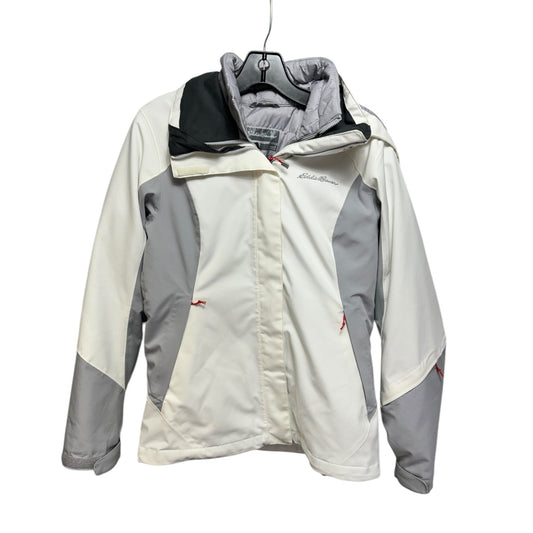 Jacket Other By Eddie Bauer In Grey & White, Size: S