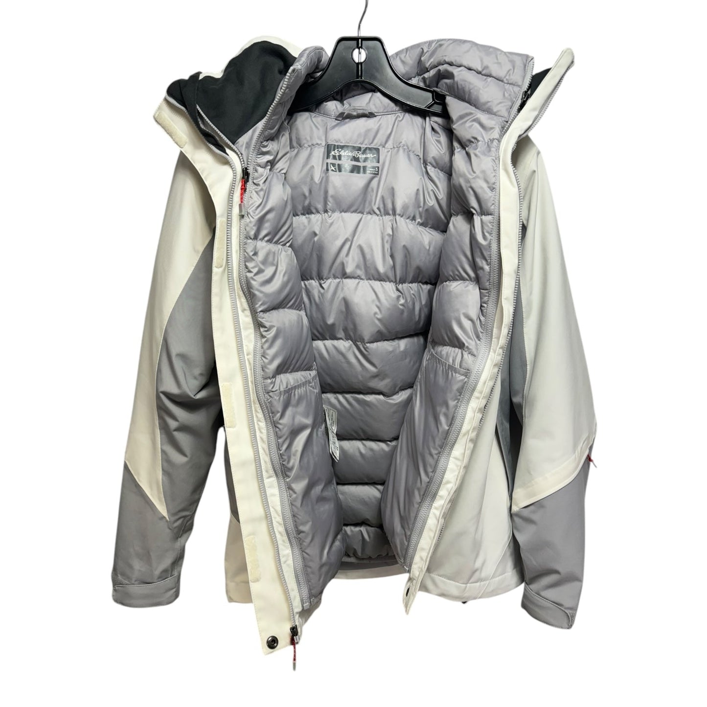 Jacket Other By Eddie Bauer In Grey & White, Size: S