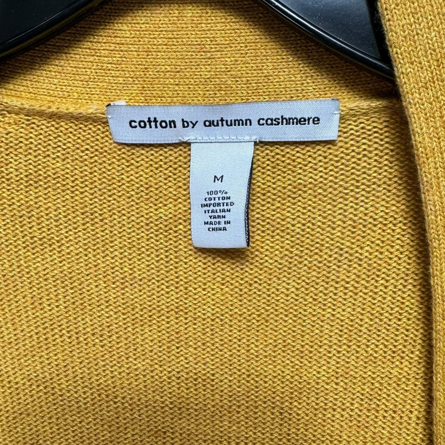 Sweater Cardigan By Autumn Cashmere In Yellow, Size: M