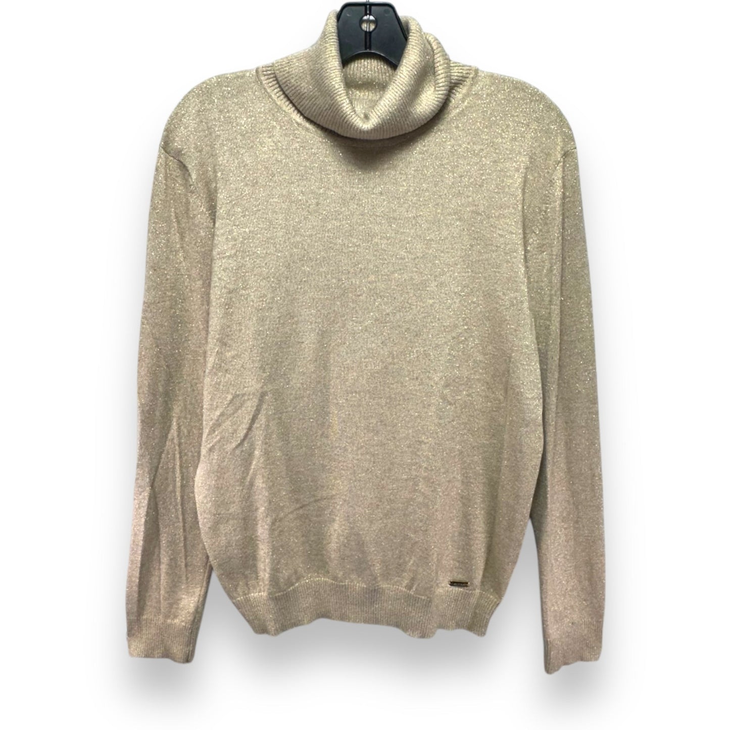 Sweater By Calvin Klein In Gold, Size: L