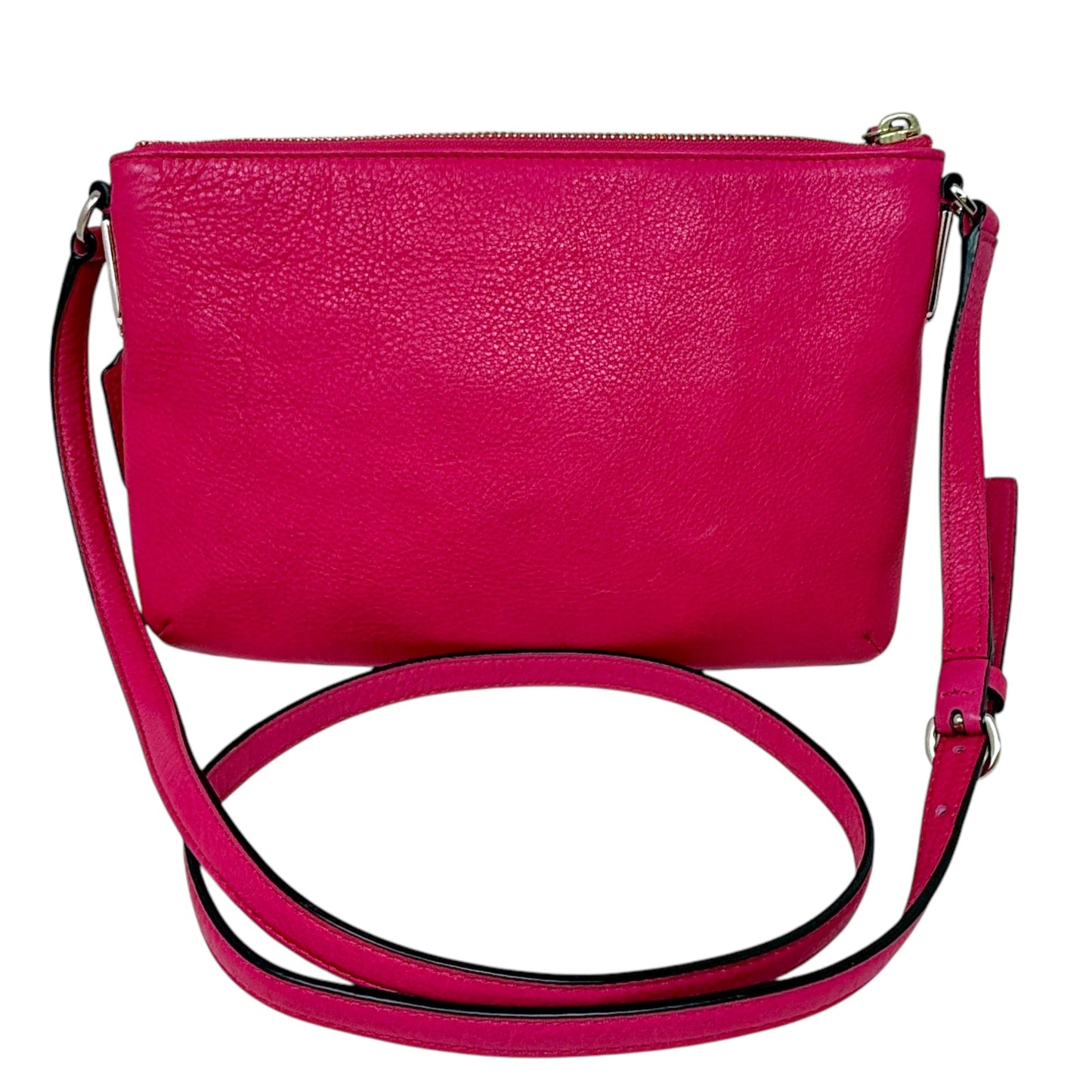 Madison Leather Swingpack Crossbody Designer By Coach In Pink Ruby, Size: Small