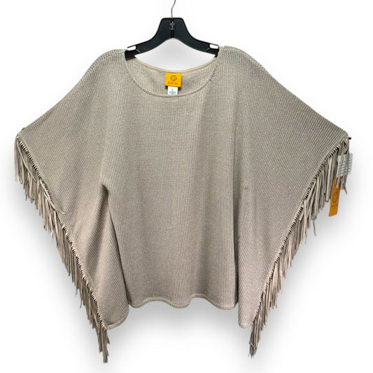 Poncho By Ruby Rd In Gold, Size: L