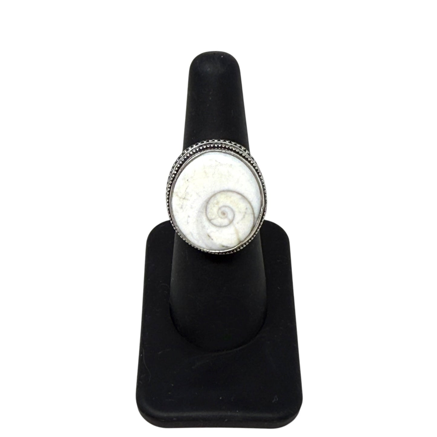 Shiva Shell Sterling Silver Ring By Unbranded, Size: 7