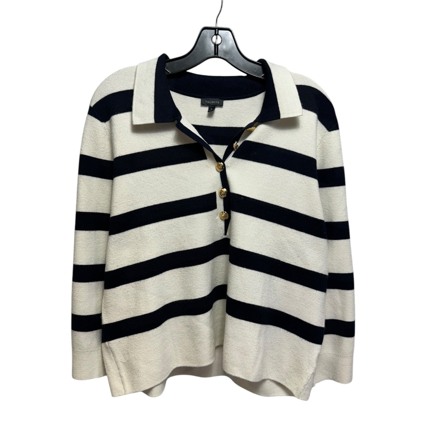 Sweater By Talbots In Striped Pattern, Size: Xl