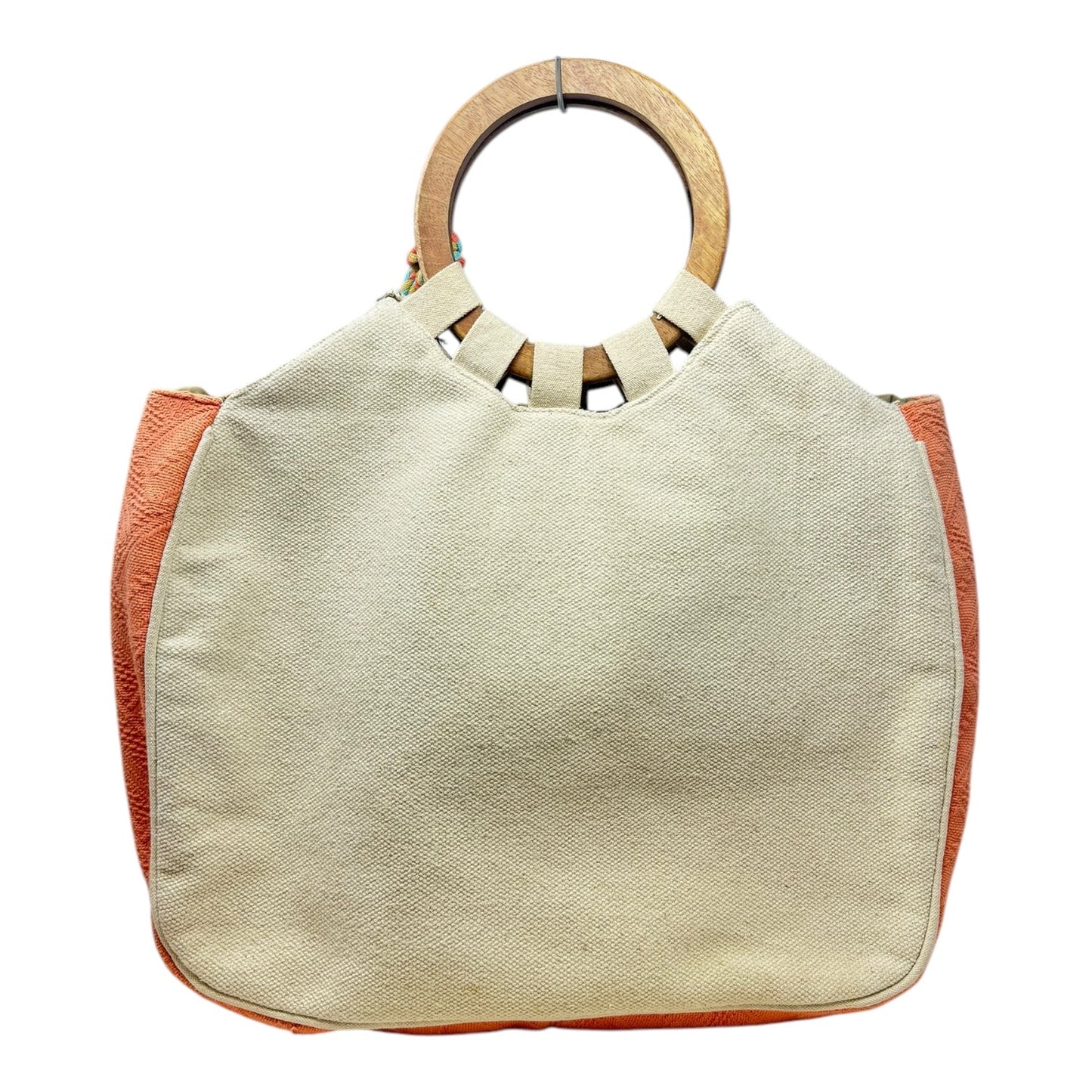 Wood Top Handle Tote By Macchia Di Ruggine, Size: Medium