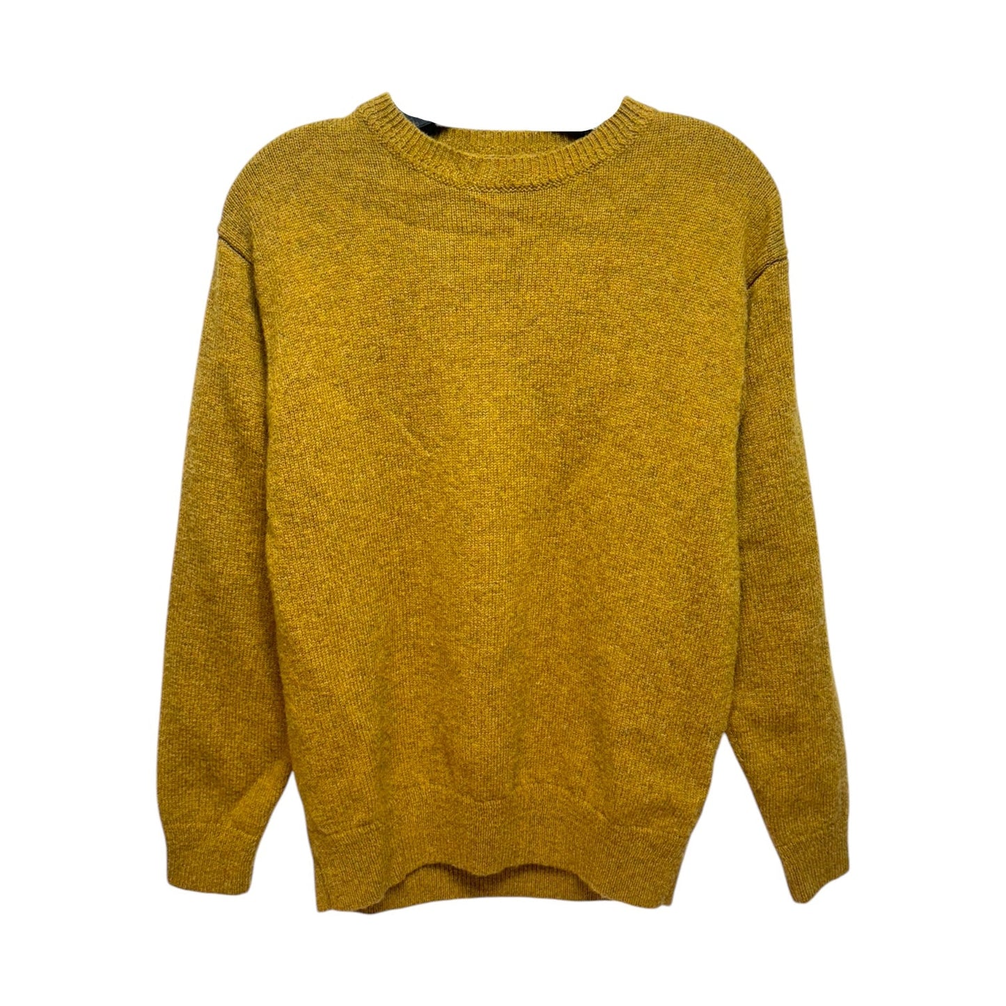 Washable Shetland Wool Sweater By Pendleton In Gold, Size: M