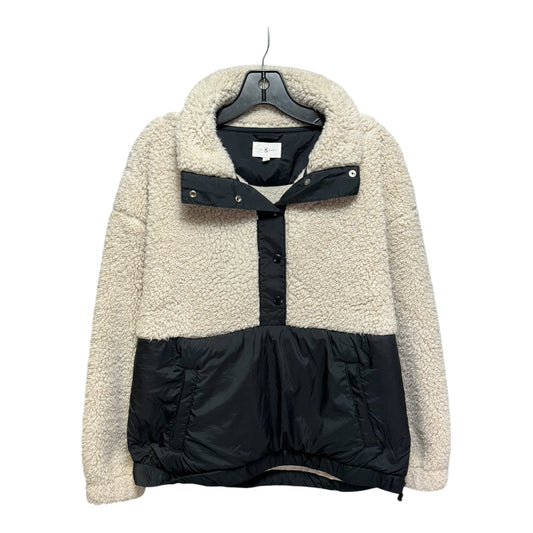 Jacket Fleece By Lou And Grey In Black & Cream, Size: M