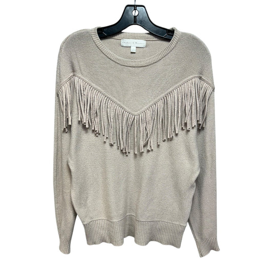 Fringe Sweater By Chelsea And Theodore In Leopard Print, Size: L