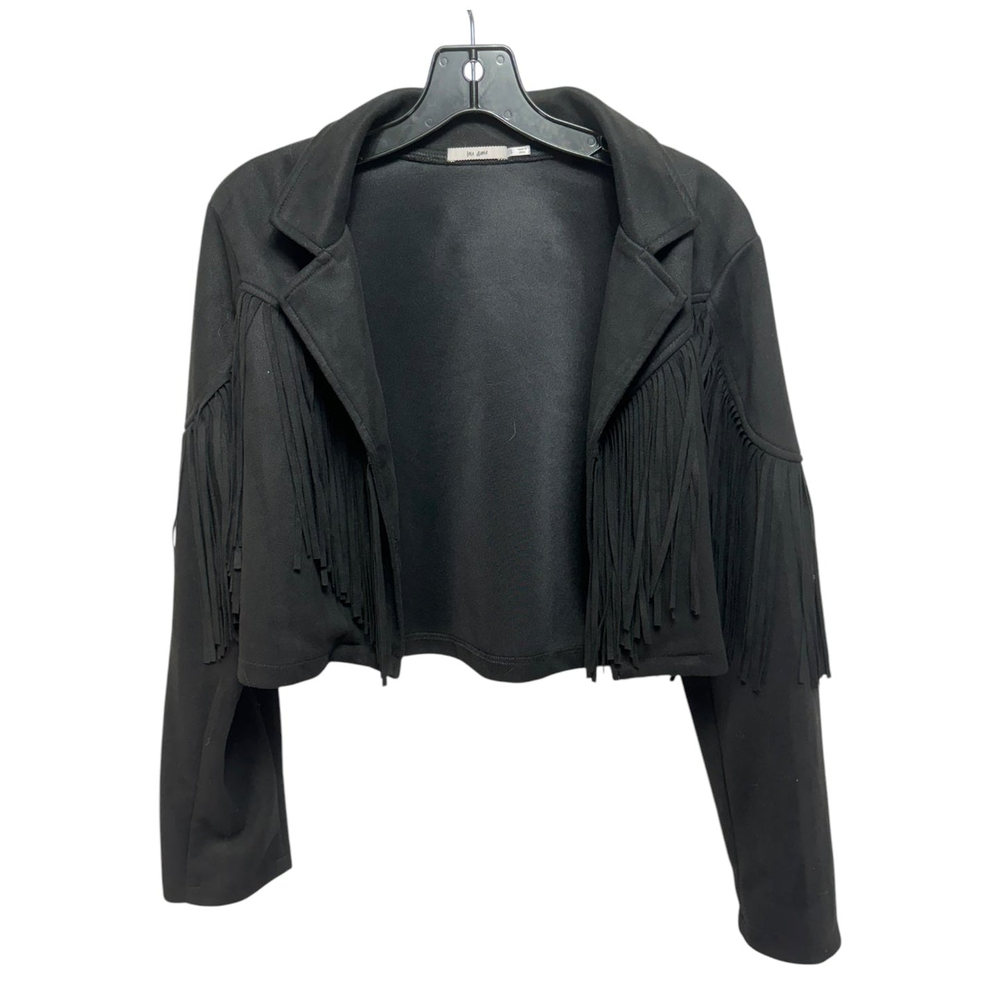 Fringe Cropped Jacket Other By Mi Ami In Black, Size: L