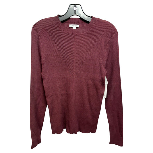 Sweater By Nine West Apparel In Maroon, Size: L