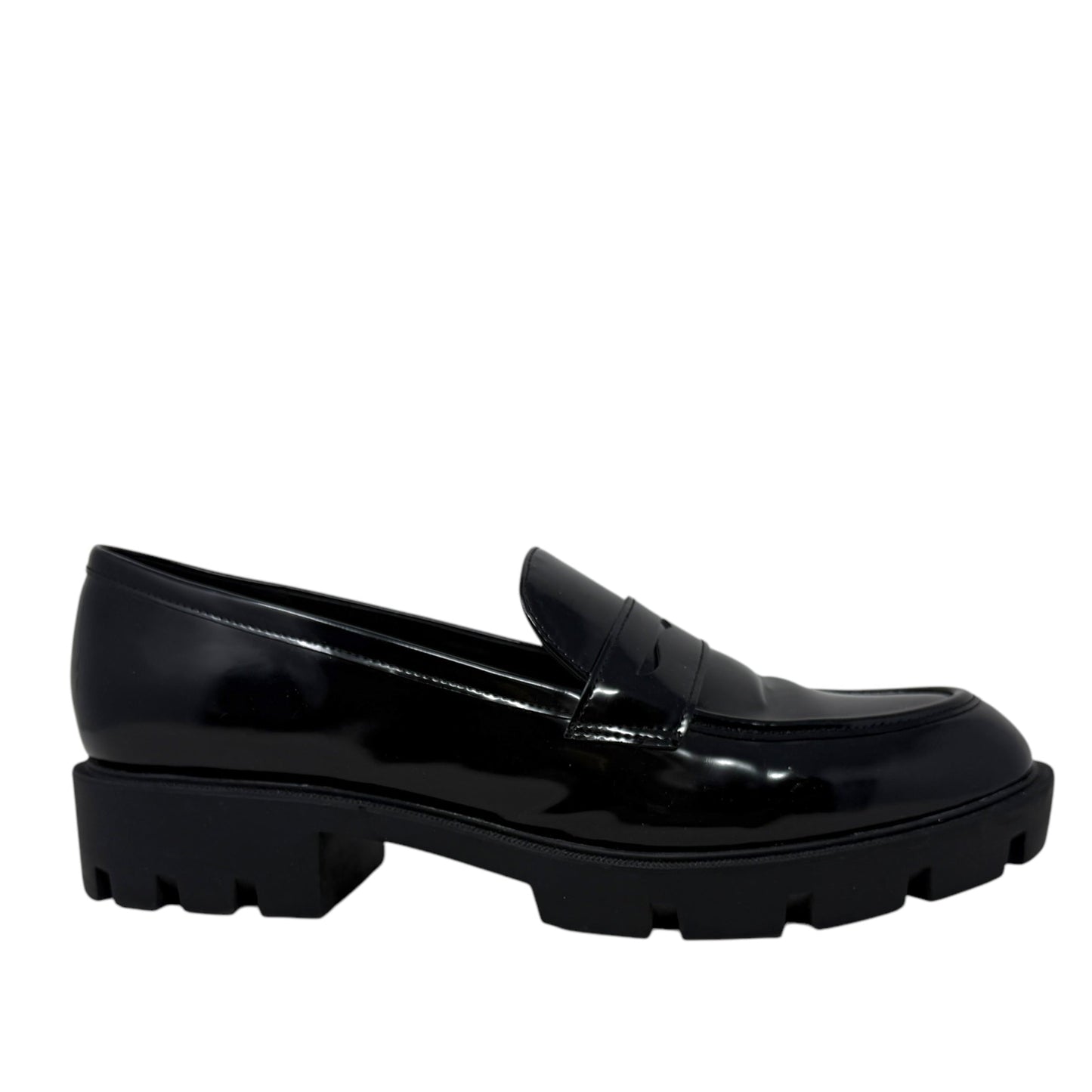 Maibel Patent Loafers By Nine West In Black, Size: 12