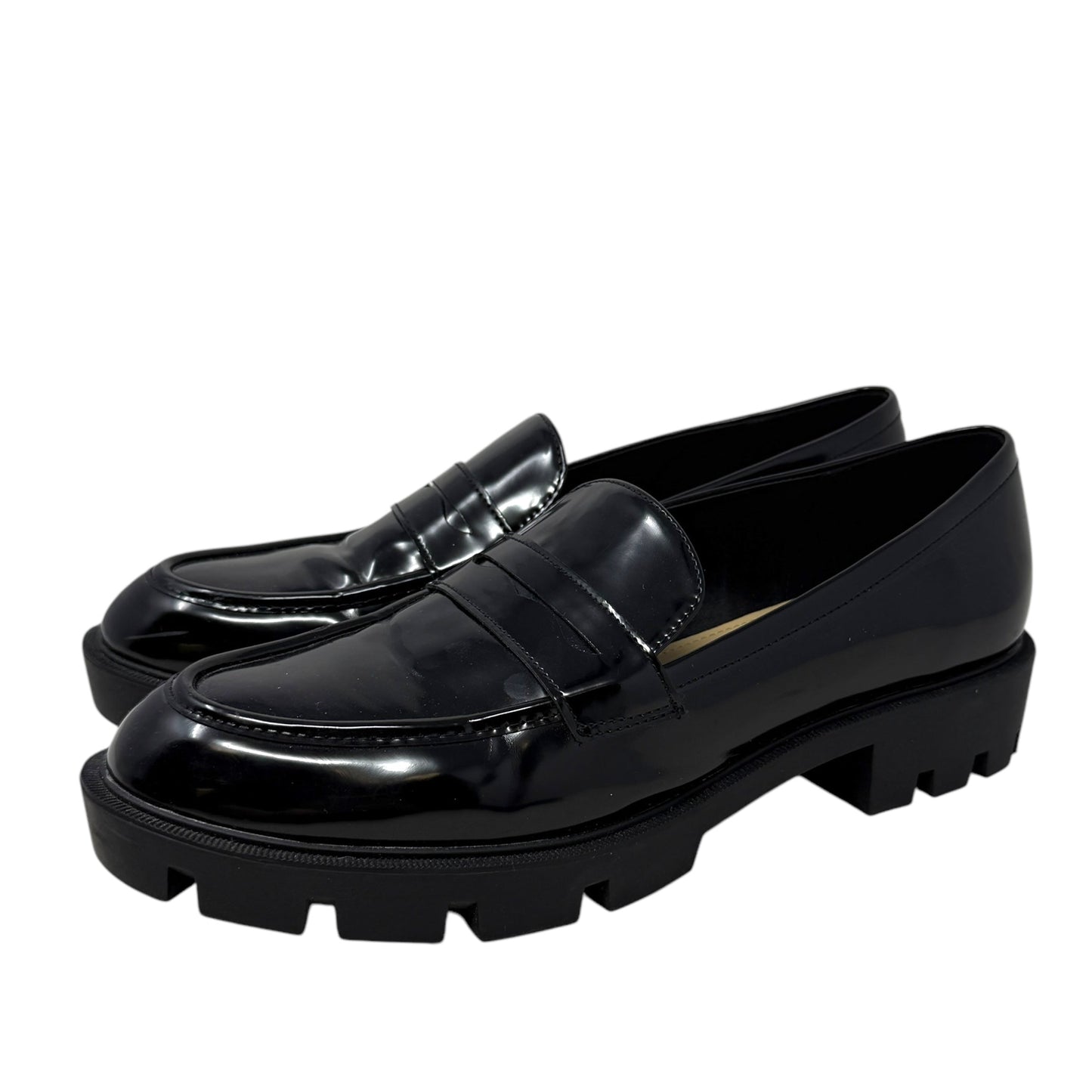 Maibel Patent Loafers By Nine West In Black, Size: 12